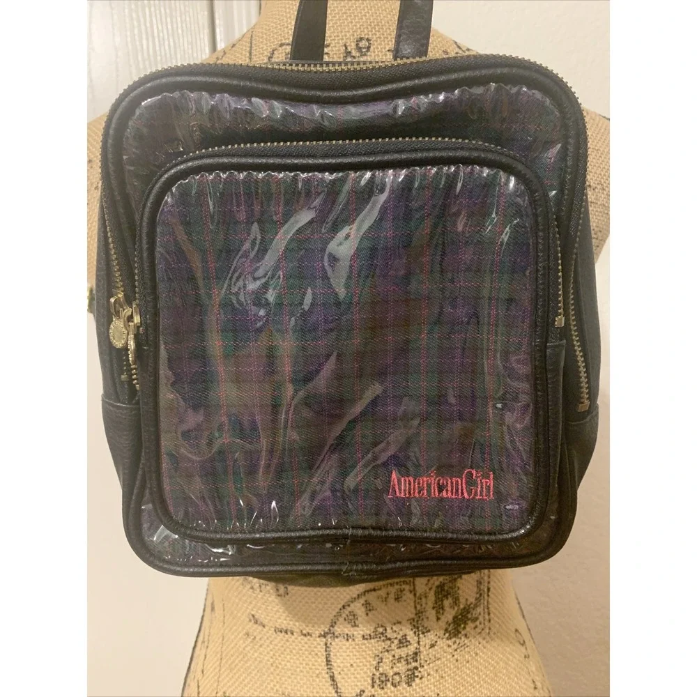American girl backpack real size fancy vegan leather
